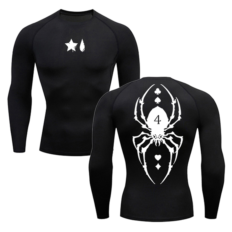 Base Layer Top - Koszulka kompresyjna z nadrukiem pająka dla