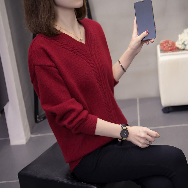 Base Layer Top - Damski sweter dzianinowy plus size, wyszczuplający,