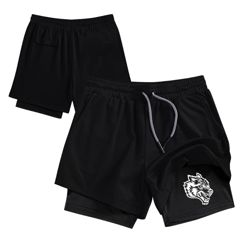 Compression Shorts Athletes - Męskie spodenki sportowe 2w1 w stylu