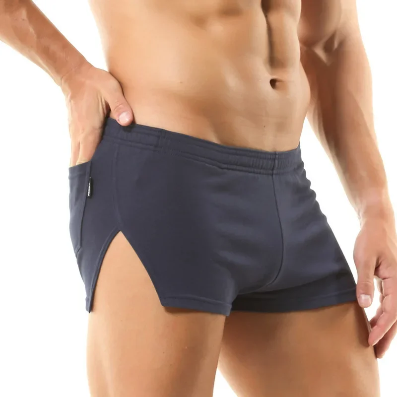 Trunk Breathable Men - Męskie szorty codzienne, jednolite, bawełniane, oddychające