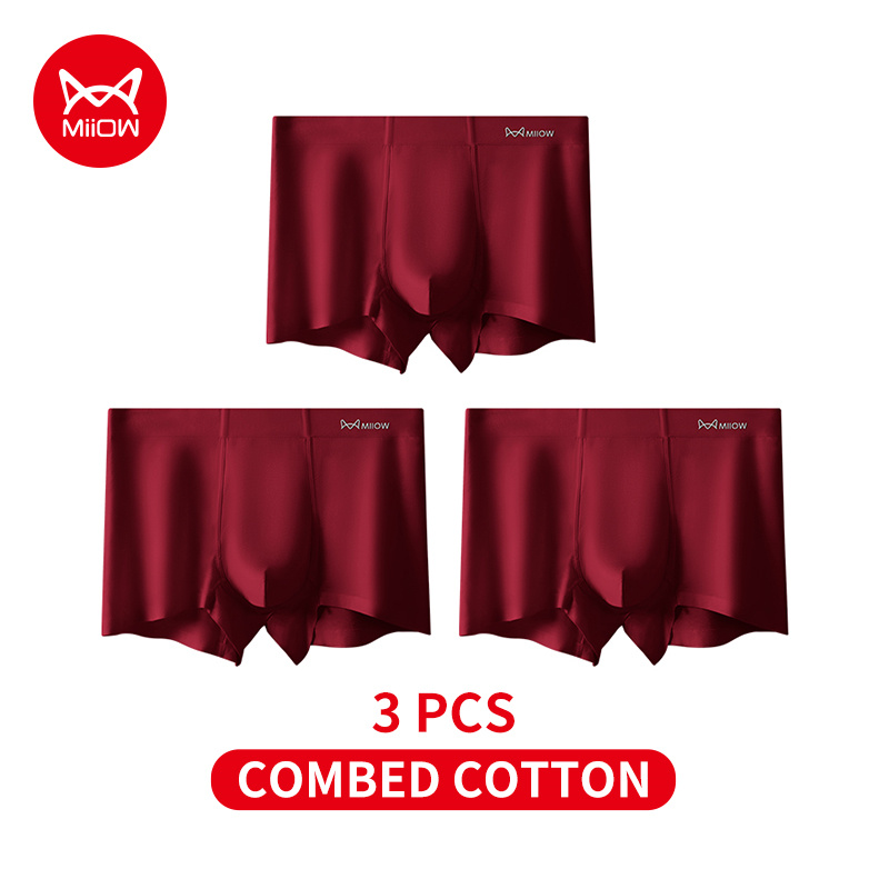 Boxer Brief Pack Cotton - MiiOW 3 szt. Jesienno-zimowa bawełniana męska