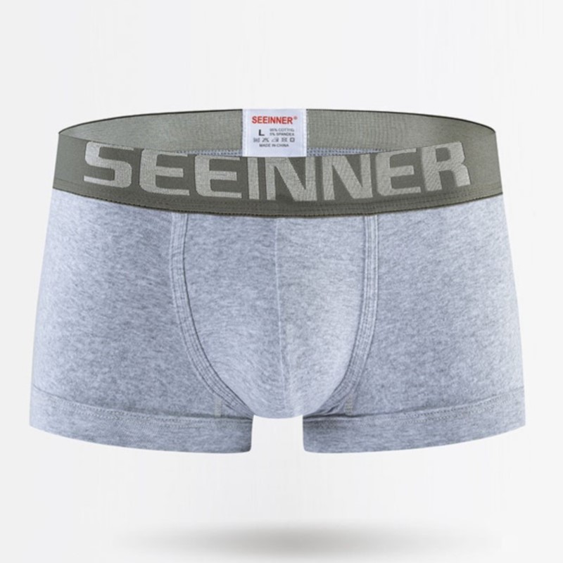 Boxer Brief Pack Cotton - Seeinner Męskie Bokserki Bawełniane U Wypukłe