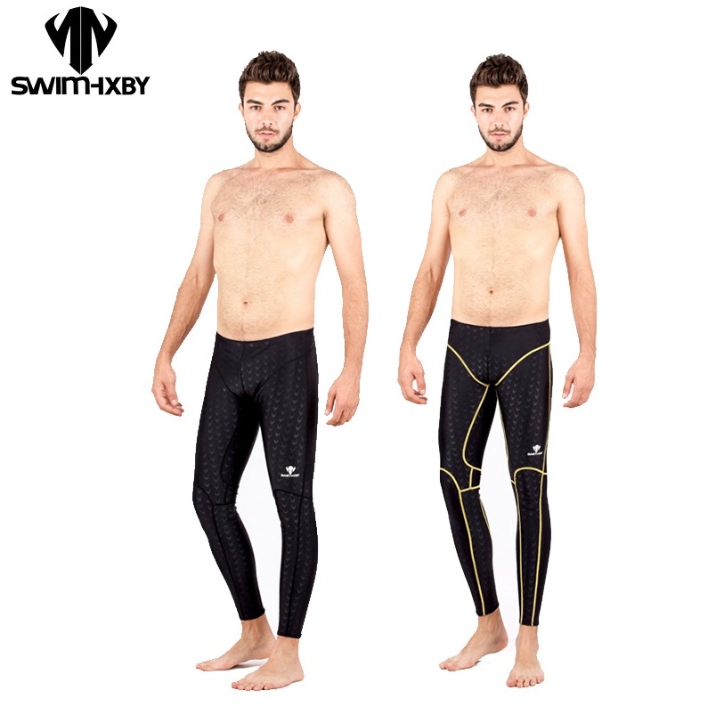 Long Leg Trunk Men - Sharkskin Swimming Jammer Odporny na chlor