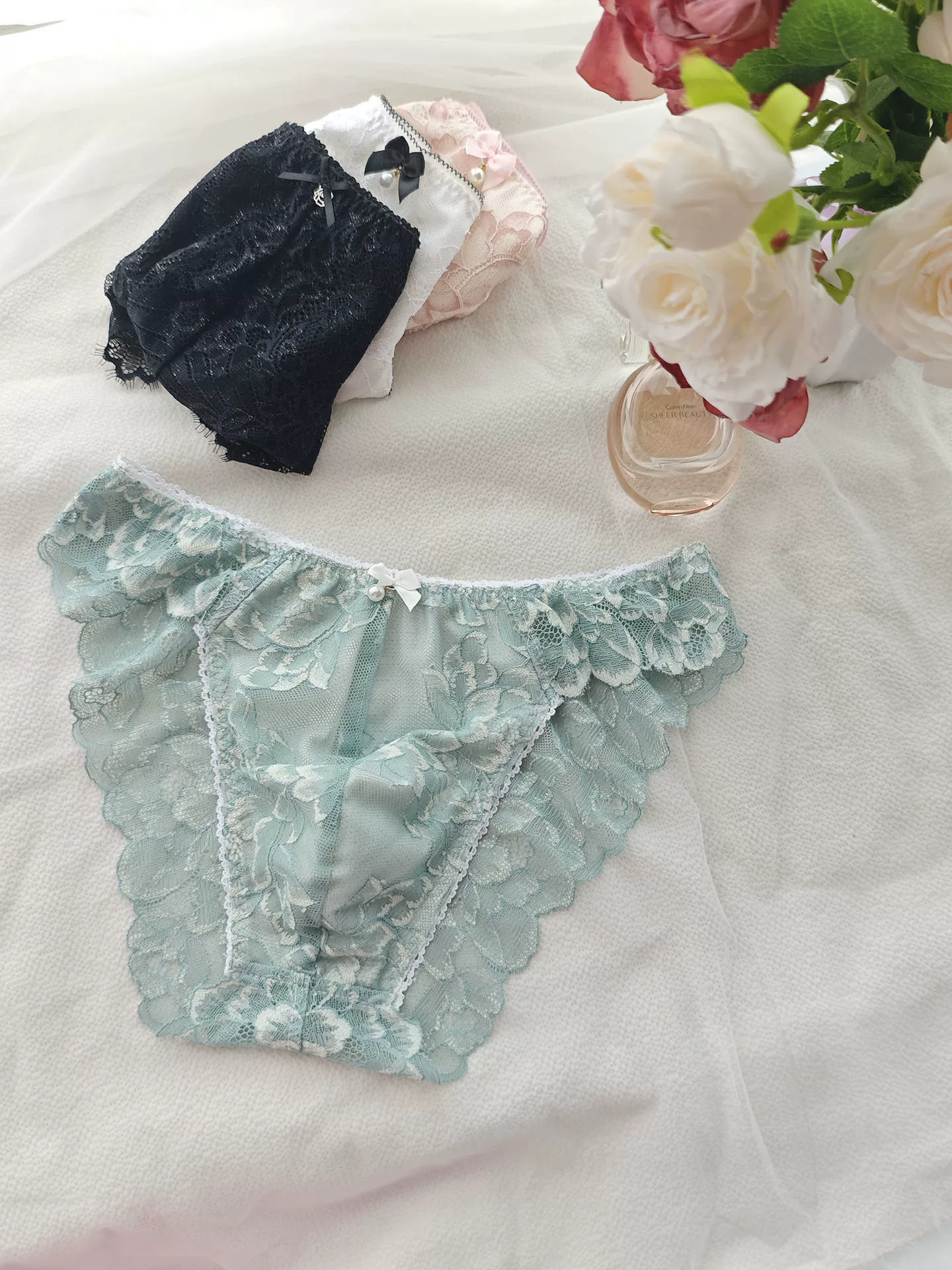 Boxer Brief Pack Cotton - Męskie majtki typu slipy z koronkowym