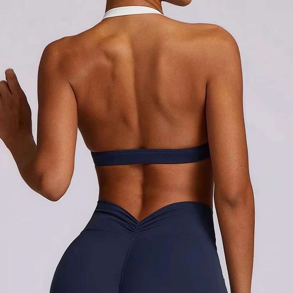 Quick Dry Underwear - Seksowny sportowy biustonosz z marszczeniem, top