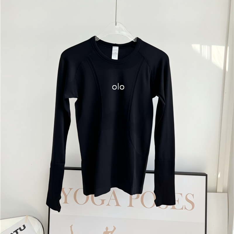 T Shirt Tight Fit - Damska obcisła koszulka sportowa z długim