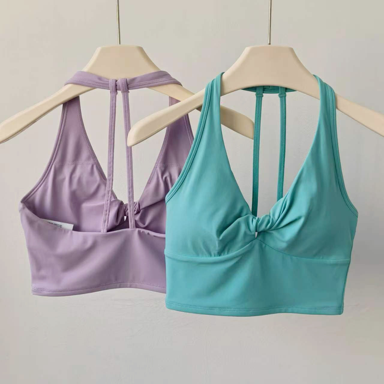 Suspender Tank Top - Damski sportowy biustonosz typu longline z