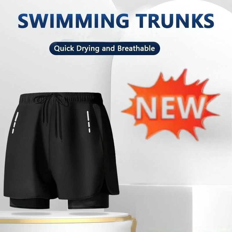 Compression Shorts Athletes - Męskie szorty kąpielowe szybkoschnące, sportowe, z