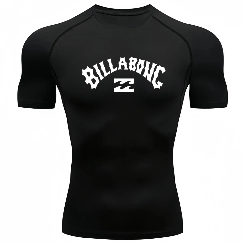 T Shirt Tight Fit - Męskie legginsy z ochroną UV, rashguard,