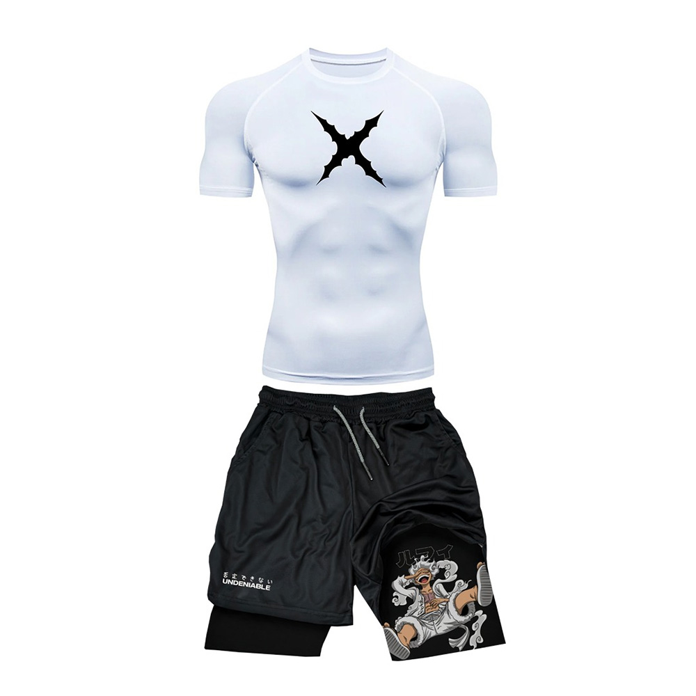 T Shirt Tight Fit - Letni Nowy Zestaw Sportowy ONE PIECE