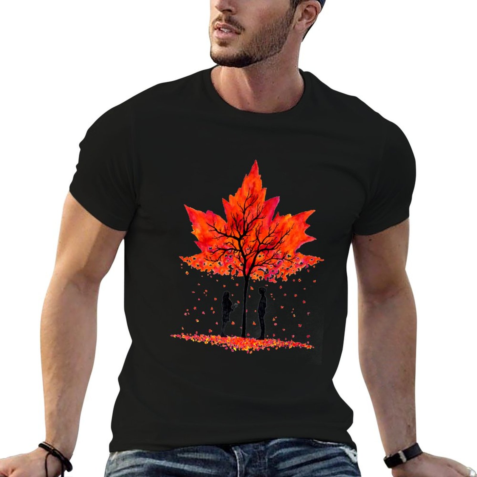 Undershirt Crew Neck - Koszulka Love under the Maple Tree,