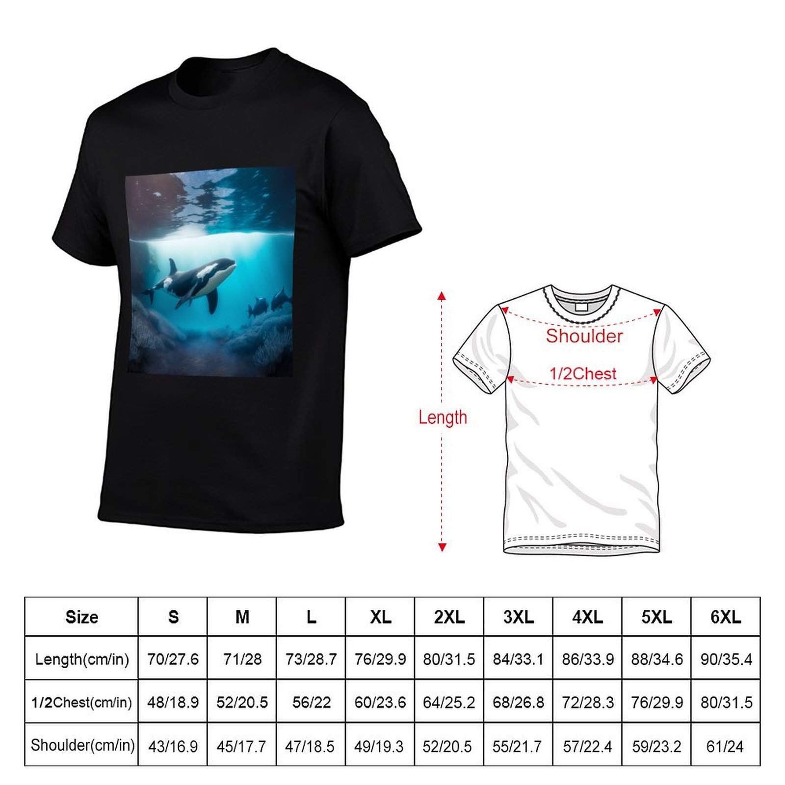 Koszulka z motywem orki podwod – Undershirt Crew Neck recenzja i cena