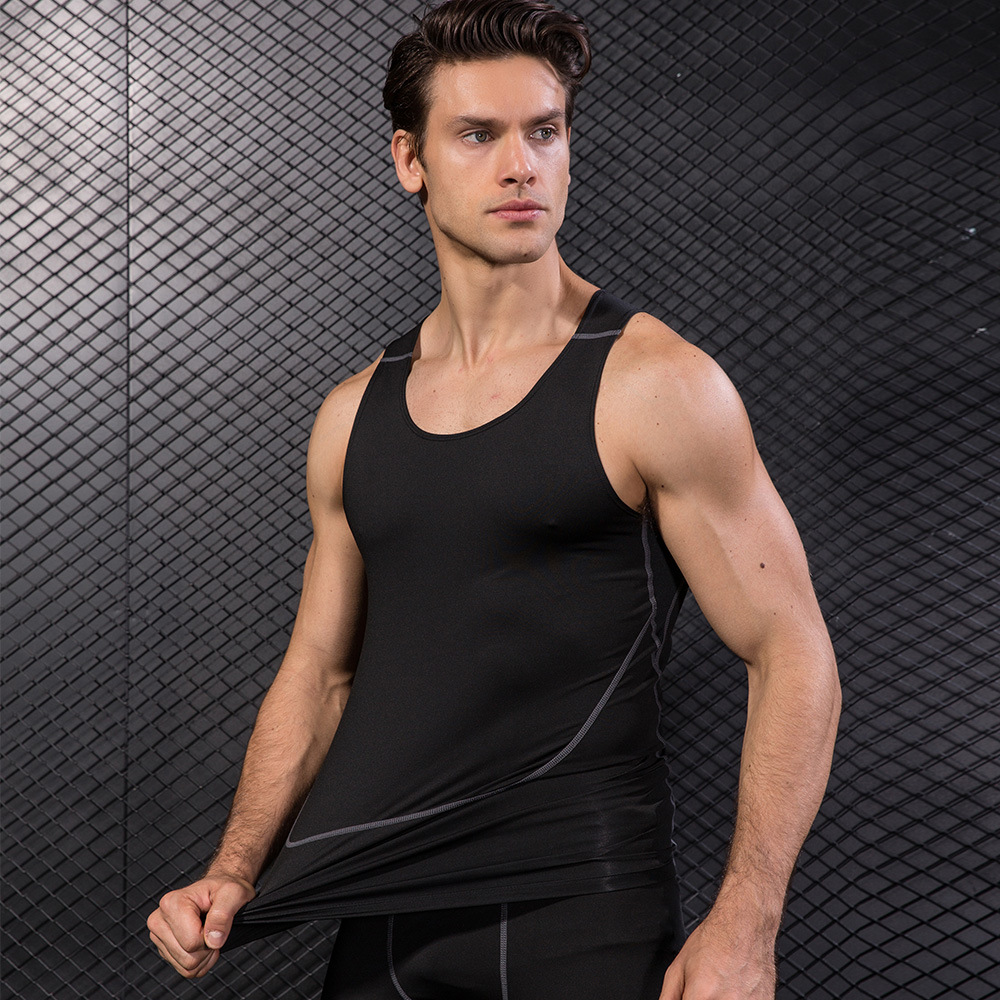 Męska czarna sportowa obcisła  – Base Layer Top recenzja i cena
