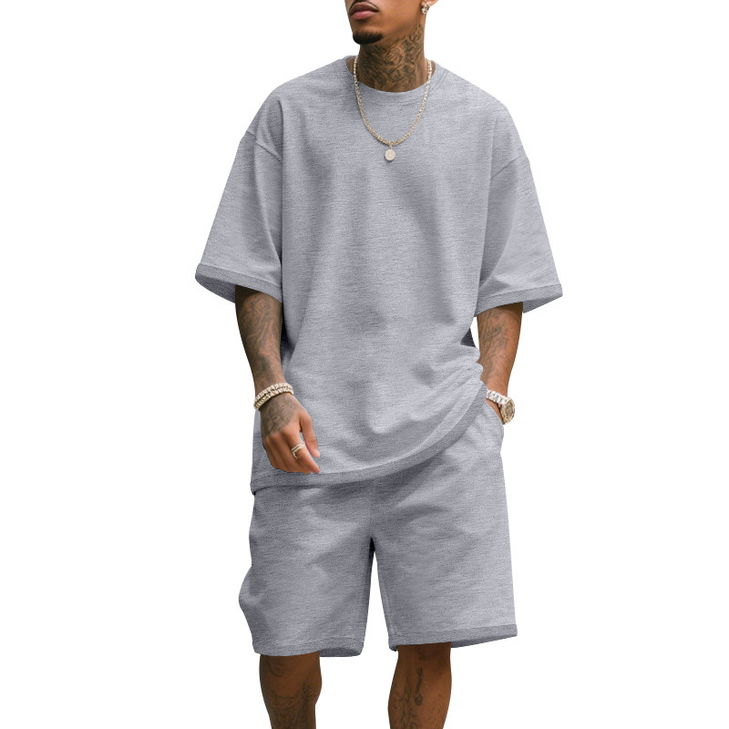 Męski, casualowy dwuczęściowy  – T Shirt Tight Fit recenzja i cena