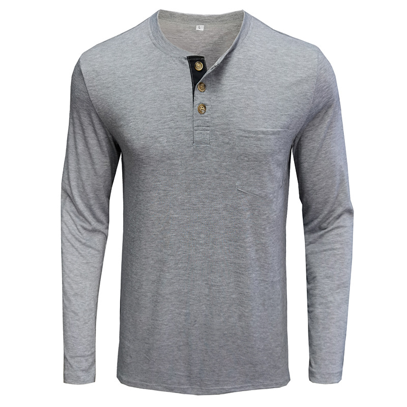 Męska koszulka Henley z długim – Undershirt Crew Neck recenzja i cena