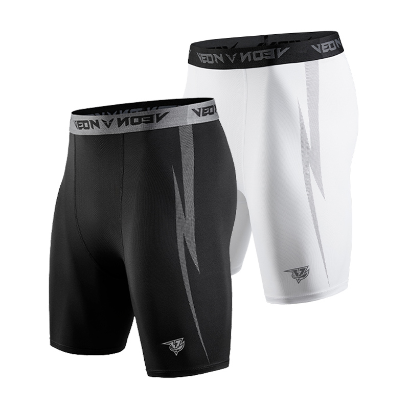 Czarne spodenki kompresyjne mę – Compression Shorts Athletes recenzja i cena