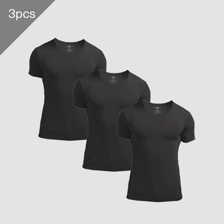 3 szt. Męskie letnie koszulki  – Undershirt Crew Neck recenzja i cena