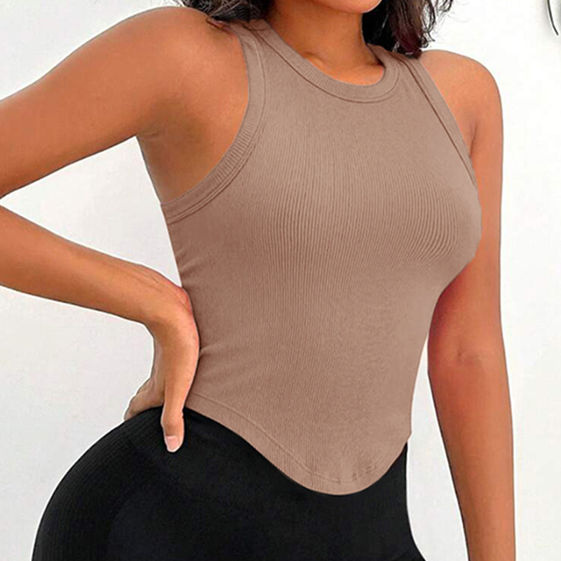 Damski prążkowany top typu rac – Tank Top Ribbed recenzja i cena