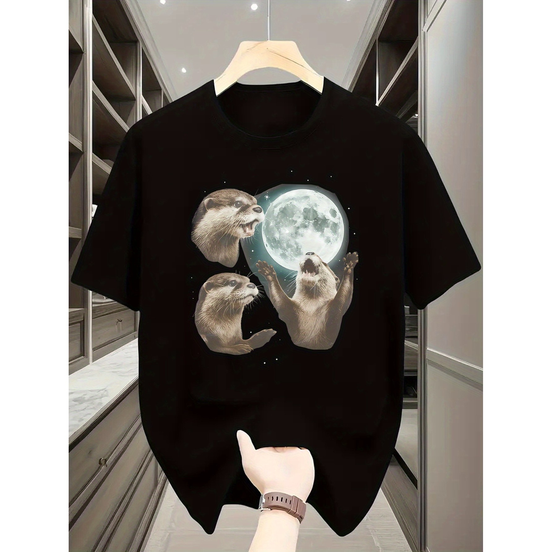 Zabawna koszulka z grafiką wyd – Undershirt Crew Neck recenzja i cena