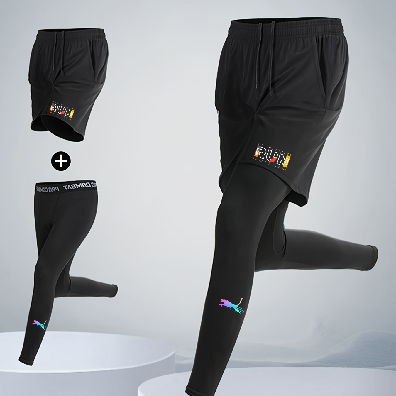 Męski zestaw do biegania i jog – Compression Shorts Athletes recenzja i cena