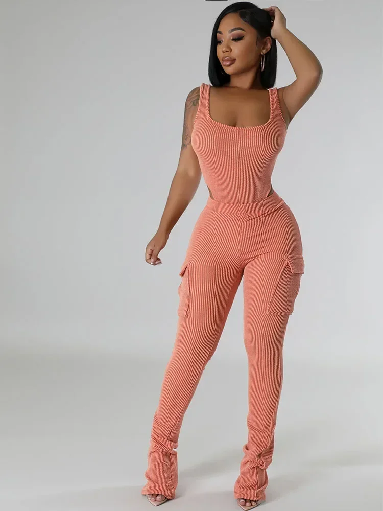 Knitted Ribbed Two Piece Set f – Tank Top Ribbed recenzja i cena