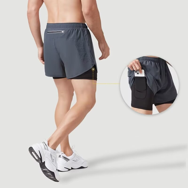 Męskie spodenki sportowe 2 w 1 – Compression Shorts Athletes recenzja i cena
